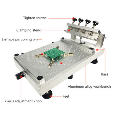 Better Design Manual Stencil Printer 4532 Oil Pressure SMT Silk Printer 45x32cm