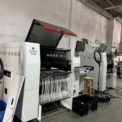 TS10 SMT pick and place machine 10 teste 100 alimentatori 01005 supporto ad alta velocità