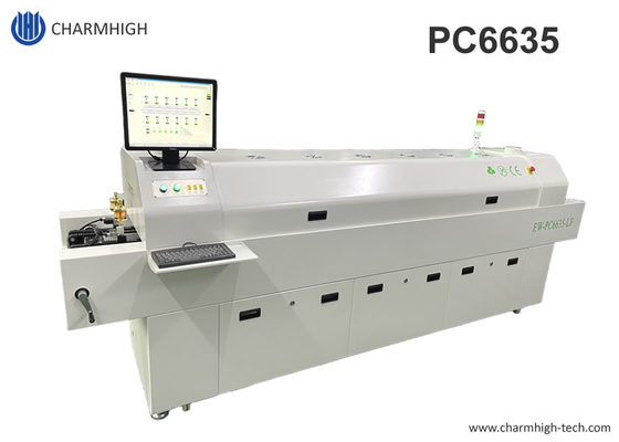 Forno a reflusso senza piombo 2200*350mm Macchina di riscaldamento a controllo PC