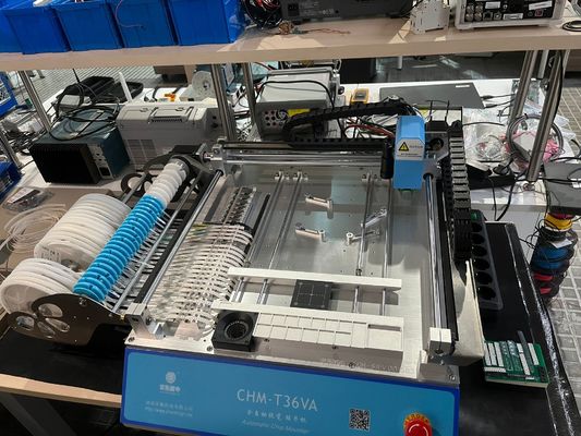 2 teste 29 alimentatori CHMT36VA SMD pick and place machine + due telecamere CCD + PC esterno