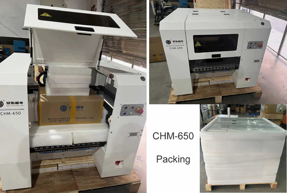 Macchina per il montaggio di componenti SMT PCB a 4 teste ad alta precisione CHM-650 per piano di lavoro