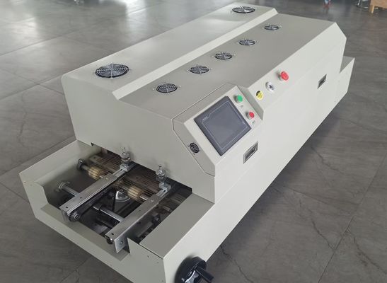 Forno a rifusione a catena da banco T981 senza piombo a 8 zone per saldatura BGA PCB a doppia faccia