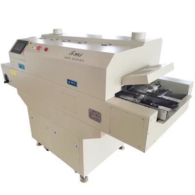 T981 Forno a rifusione a catena piccola per piccola linea SMT Saldatura BGA Infrarossi e Aria calda