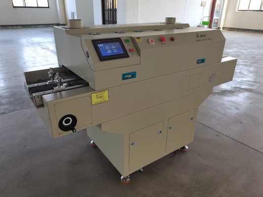 T981 Forno a rifusione a catena piccola per piccola linea SMT Saldatura BGA Infrarossi e Aria calda