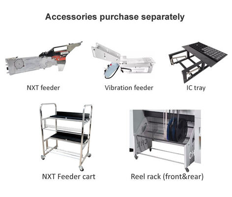 Best seller 6 teste TC06 Pick and Place Machine Cornice in ghisa SMT Chips Mounter