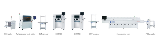 Linea di produzione media di SMT, fabbricazione completa dell'Assemblea PCBA del PWB CHM-751