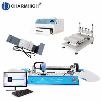 Piccola linea di produzione SMT con stampante a stencil Pick And Place Machine Reflow Oven 420
