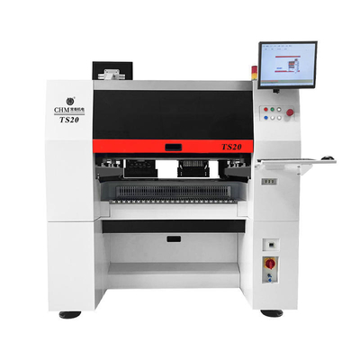 20 teste a doppio braccio a doppia corsia ad alta velocità TS20 Automatica SMT Pick and Place Machine PCB Assembly