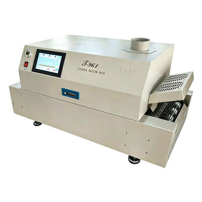 T961 Forno a riflusso da scrivania con trasportatore 730*230mm con 6 zone temp 3.5KW